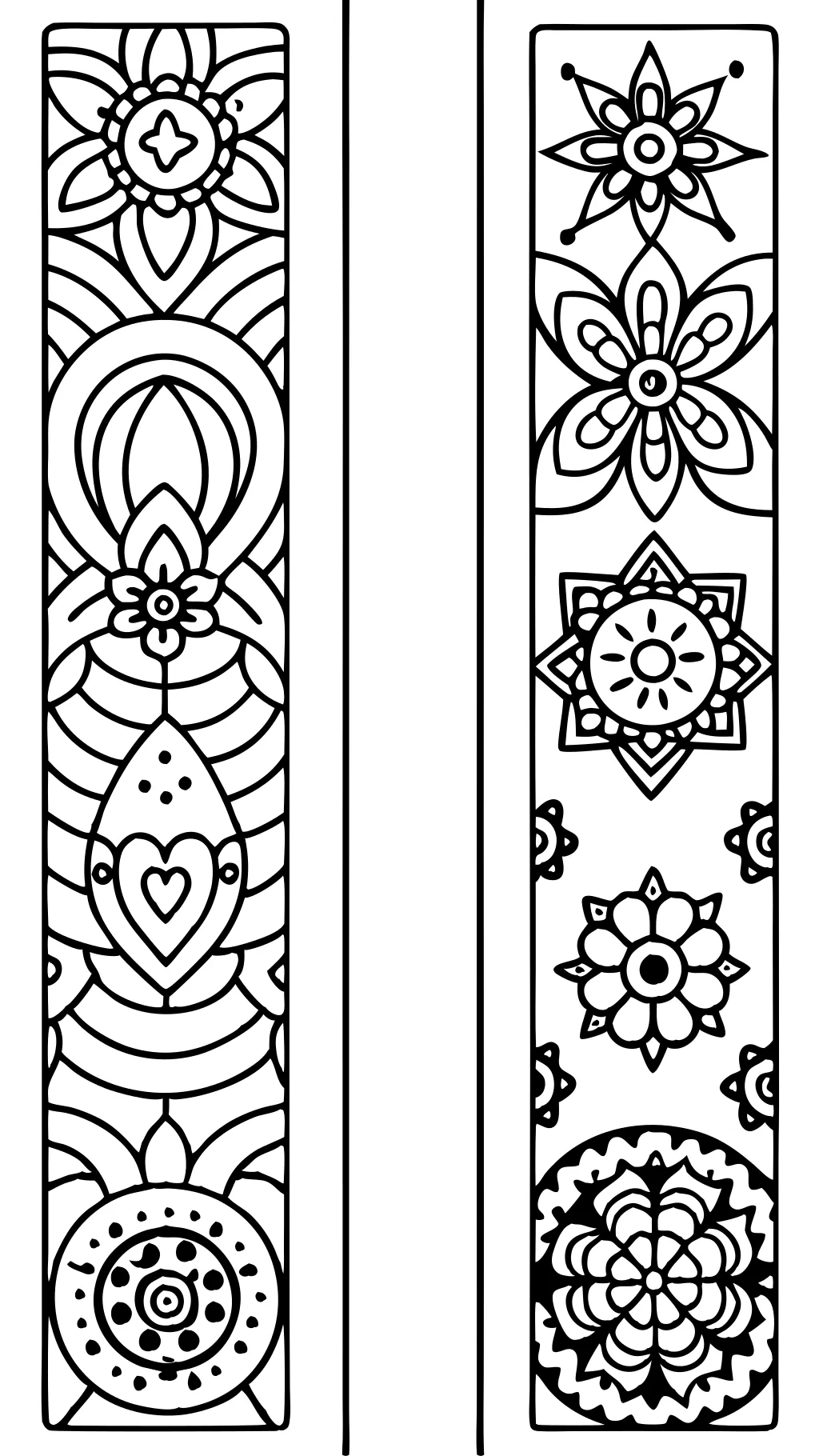 coloring page bookmarks